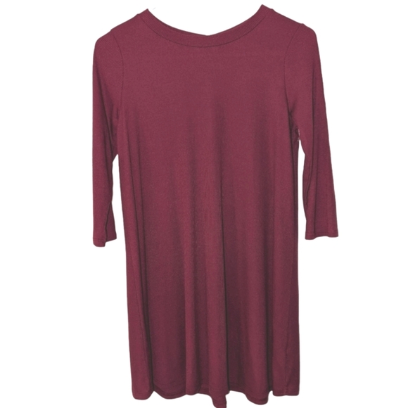 🍁 3/$15 Soprano Keyhole Ribbed Swing Dress Medium - Picture 1 of 7